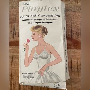 Movie prop!! Vintage Playtex Long Line Bra 34A